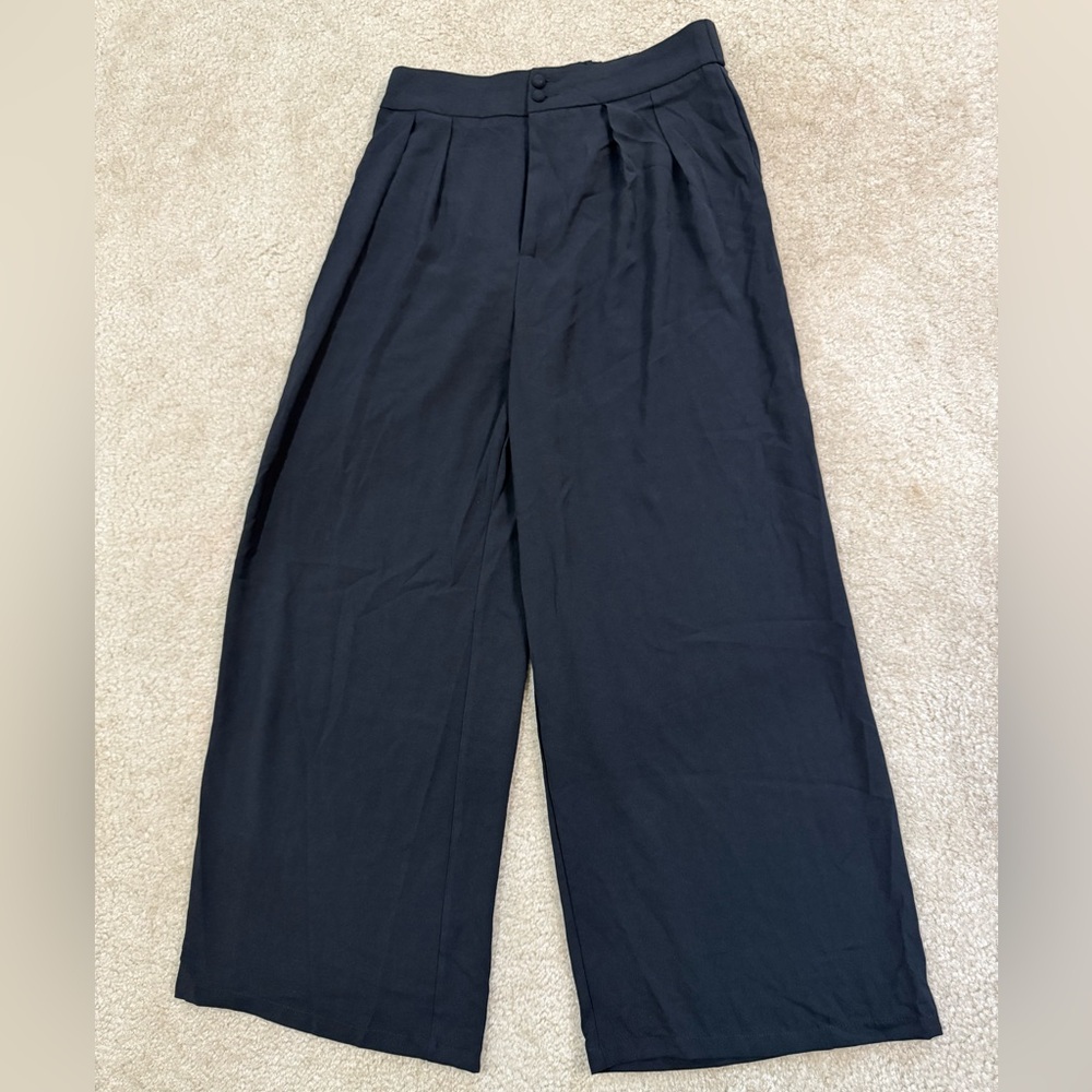 Women's Black Wide-Leg Pants